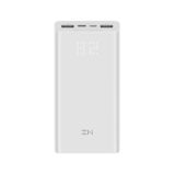 Внешний аккумулятор (Power Bank) XIAOMI ZMi Aura 20000 mAh 2хUSB, Micro, Type-C White (QB821)