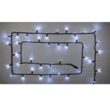гирлянда внеш_DELUX_STRING_100LED 10m (2*5m) 20 flash белый/черн IP44 EN