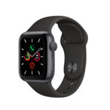Часы Watch Apple 40mm, Sp.Grey/Almn Case, Black Sport Band, GPS (MWV82)