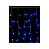 Светодиодная гирлянда "Штора" 240 LED, 3м*1,5м, синий, провод черный