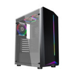 Корпус 1stPlayer R6-A-R1 Color LED Black, Window, 3*120мм Color LED, 3.0, ATX, без БП