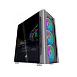 Корпус 1stPlayer DX-M1-PLUS RGB Black, Window, 3*140мм RGB, USB 3.0, ATX, без БП