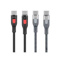  Type-C/Type-C - 1.0  Remax Super PD fast Charging Cable Type-C to Type-C RC-151cc silver