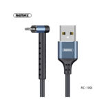 Кабель USB 2.0 Lightning - 1 м Remax Joy series RC-100i 2.4A Lightning black