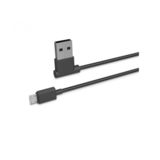 Кабель USB 2.0 Micro - 1.2 м Hoco L Shape Round 2.1A UPM10 1.2M MicroUSB black