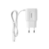 Зарядное устр-во USB 220В Remax RP-U22 PRO 2.4A c MicroUSB white