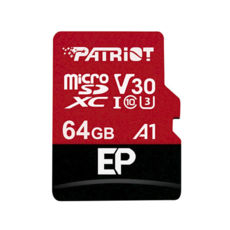   64 GB microSDXC (UHS-1 U3) Patriot EP Series class 10 V30 (R100,W-80)(PEF64GEP31MCX) 