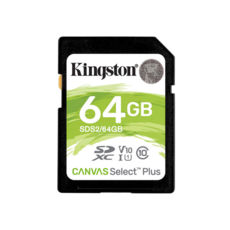  ' 64 Gb SD Kingston Canvas Select Plus R100MB/s UHS-I Class10 (SDS2/64GB)