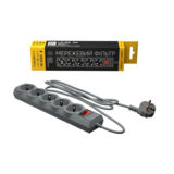 Фильтр сетевой 2,0 м LogicPower LP-X5, 5 розеток , Серый 9586