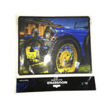 Коврик для мышки прорезиненный R7 BLUE CAR , ПРОШИТЫЙ, размер (25-20cm) - NE