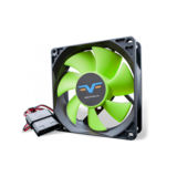 Вентилятор 80 mm Frime FGF80HB4, molex, Black/Green, 80x80x25мм