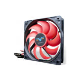 Вентилятор 120 mm Frime FRF120HB4, molex, Black/Red, 120x120x25мм