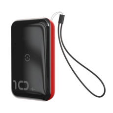   (Power Bank) Baseus PPXFF10W-19 Mini S Bracket 10W Wireless Charger Power bank 10000mAh 18W  Black+Red