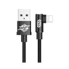  USB 2.0 Lightning - 1.0  Baseus MVP Elbow Type Cable USB For IP 2A Black CALMVP-01