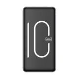 Зовнішній акумулятор (Power Bank) Baseus Simbo power bank 10000mAh PPALL-QB01 (T+IP input/T+U output 5V 3A 50cm Type-c) Black