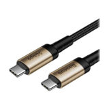Кабель Type-C/Type-C - 1.0 м Baseus Cafule series cable Type-C PD3.1 Gen1 60W(20V/3A) Gold+Black CATKLF-RV1