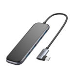 Хаб-юсб 3.1 Type-C Baseus CAHUB-EZ0G, 4xUSB3.0, Type C, Deep gray