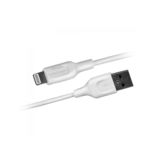 Кабель USB 2.0 Lightning - 1.0 м Crown CMCU-004L White для зарядки і передачі даних, 5В/2A