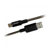 Кабель USB 2.0 Type C - 1.0 м Crown CMCU-010C Black для зарядки і передачі даних, 5В/2A