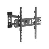 Настенное крепление CHARMOUNT CT-WPLB-T711 B для LCD, VESA 400x400мм, от стены 405мм, до 55", вес max 20кг, 2 колена, наклон ±15°, поворот ±90°, чёрный