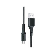  USB 2.0 Micro - 1.2  Grand-X FM-12B 3A, Fast harge, Black . ,  BOX