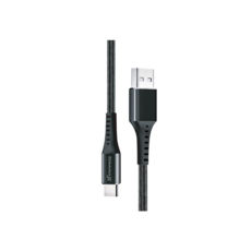  USB 2.0 Type-C - 1.2  Grand-X FC-12B 3A, Fast harge, Black . ,  BOX