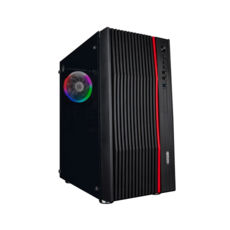  1stPlayer F5-R1 Color LED Black, Window, 4*120 Color LED, USB 3.0, ATX,  