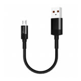 Кабель USB 2.0 Micro - 0.2 м Grand-X FM-20M, для Power Bank, CU, Black, защита ткан.оплетка BOX