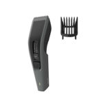 Машинка для стрижки PHILIPS HC3520/15, 9Вт, 41 мм ширина ножа, насадка от 0.5 до 23 мм, сеть/аккумулятор, время зарядки 8 ч на 75 мин работы, моющиеся лезвия, черный/серый
