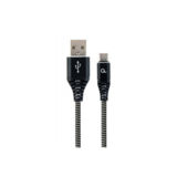 Кабель USB 2.0 Type-C - 2.0 м Cablexpert CC-USB2B-AMCM-2M-BW, премиум, 2.1А
