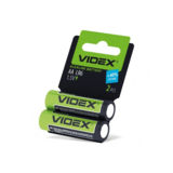 Батарейка R6 Videx щелочные LR6/AA 10pcs SHRINK CARD блистер