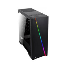  AEROCOOL Cylon BG Black Mid Tower RGB glass side panel 62777