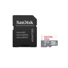   16 GB microSD SanDisk Ultra UHS-I 80Mb/s (SDSQUNS-016G-GN3MA) 