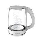 Чайник Liberton LEK-1703 White, 2200Вт, 1.7л, прозрачный, белый