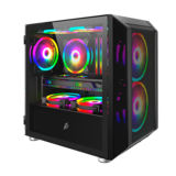 Корпус 1stPlayer D3-G5 RGB Black, Window, 3*140мм RGB, USB 3.0, microATX, без БП