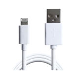 Кабель USB 2.0 Lightning - 1.0 м Grand-X PL01CW, 100% медь, 2.1А, White, Открытая упаковка