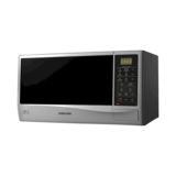 Микроволновая печь Samsung GE83KRS-2/BW, 23л, 800/1100Вт, гриль, сенсорная, внутреннее покрытие био-керамика, дверца открывается кнопкой, серебристый