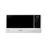 Микроволновая печь Samsung GE83KRW-2/BW, 23л, 800/1100Вт, гриль, сенсорная, внутреннее покрытие био-керамика, дверца открывается кнопкой, белый
