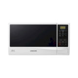 Микроволновая печь Samsung ME83KRW-2/BW, 23л, 800Вт, сенсорная, внутреннее покрытие био-керамика, дверца открывается кнопкой, белый