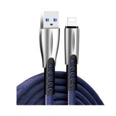  USB 2.0 Lightning - 1.0  ColorWay Apple Lightning (zinc alloy) 2.4 ,  (CW-CBUL010-BL)