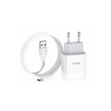 Зарядное устр-во USB 220В Hoco C72A 1USB/2.4A) c Type-C white