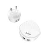 Зарядное устр-во USB 220В Hoco C67A Shell (2USB 2.4A) white