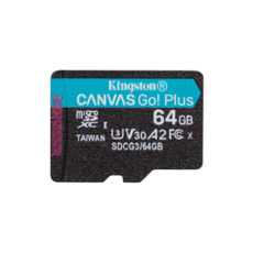  ' 64 GB microSD Kingston UHS-I/U3 Canvas Go! Plus R170/W70MB/s (SDCG3/64GBSP)  