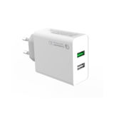 Зарядний пристрій USB 220В Colorway 2USB (QC3.0 + 2.4A AUTO ID) (30W) білий (CW-CHS021Q-WT)