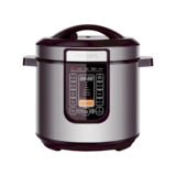 Мультиварка Philips HD2137/40, 1000Вт, 6л, скороварка, дисплей, антипригарная чаша, 14 программ, функции: отсрочка старта, поддержка температуры, серебристый/черный
