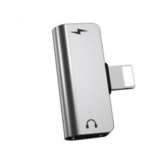  Hoco LS24 dual Lightning digital audio converter for Apple silver