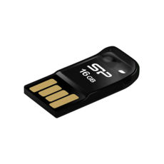 USB Flash Drive 16 Gb SILICON POWER Touch T02 Black SP016GBUF2T02V1K