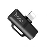 Переходник Hoco LS20 Apple dual lightning digital audio black