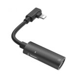 Перехідник Hoco LS18 dual Lightning digital audio converter black