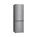 Холодильник с нижней морозилкой LG GA-B459SMRZ, 341/234/107л, инверторный компрессор, электронное управление, 1 компрессор, No Frost (полный), суперзаморозка, энергопотребление - класс А++, скрытая ручка, швг 59.5x186x68.2, серебристый